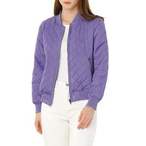 Isaac Mizrahi Live Quilted Lavender Jacket Super Soft and Cozy